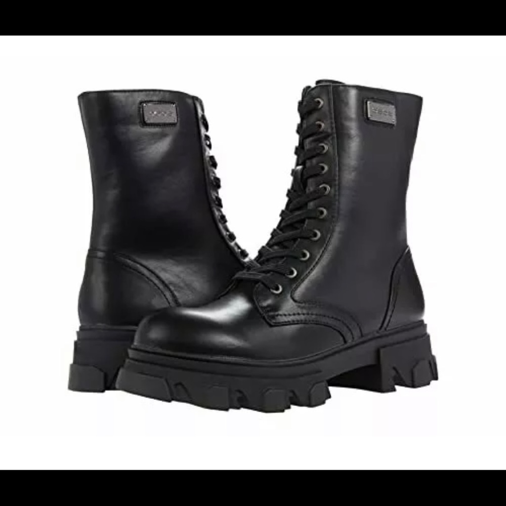 Bebe Oprah Lace-up Combat Boots